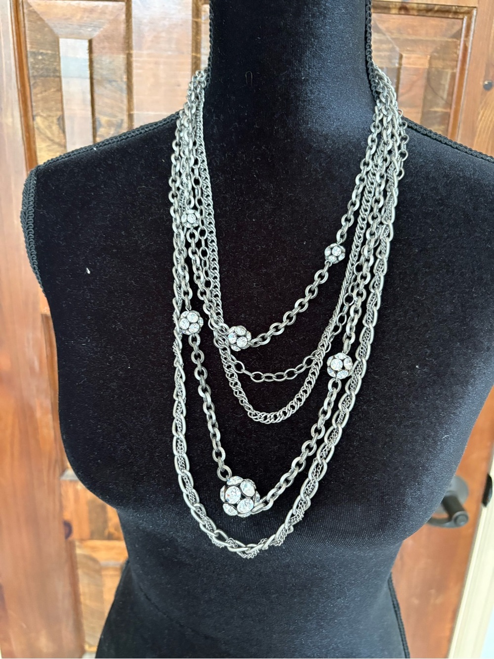 Bling-a-Ding-Ding! Punky sparkly multi-strand necklace